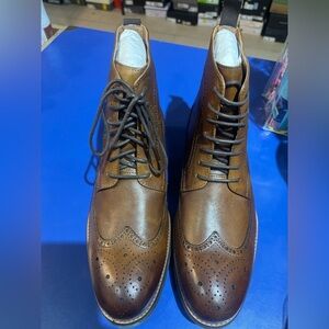 Elegant Brown Leather Men's Boots